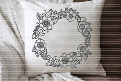 Flower wreath Cutting file SVG DXF Product Image 5
