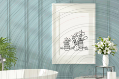 Flowers vases Cutting file SVG DXF Product Image 4