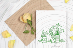 Flowers vases Cutting file SVG DXF Product Image 3