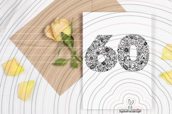 flower numbers 6-9 Cutting file SVG DXF Product Image 4
