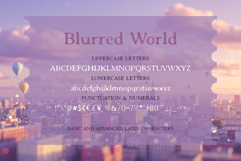 Blurred World | Display Font Product Image 3