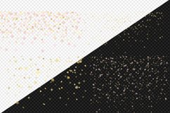 Blush and Gold Watercolor Confetti Clipart Product Image 2