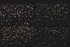 Blush and Gold Watercolor Confetti Clipart Product Image 3