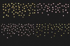 Blush and Gold Watercolor Confetti Clipart Product Image 4