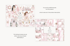 GlamArtZhanna, Christmas paper, Christmas background, Christmas pattern, Winter background, Winter digital paper, winter pattern, Blush Xmas paper, Blush Christmas set, Pink Christmas paper, Pink Xmas pattern, Pink winter paper, Girly Christmas, Holiday p