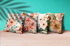 Blush Floral Watercolor Digital Paper | Abstract Flowers Product Image 2