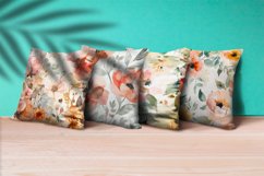 Blush Floral Watercolor Digital Paper | Abstract Flowers Product Image 2