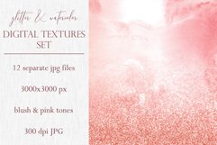 12 Glitter &amp; Watercolor Blush Backgrounds - JPG Product Image 2