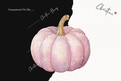 Blush Glitter Pumpkin | Fall Png Product Image 2