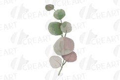 Watercolor Yellow and blush pink flowers, leaves clip art Product Image 11