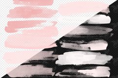 Blush Pink Watercolor Brush Strokes Clipart Product Image 4