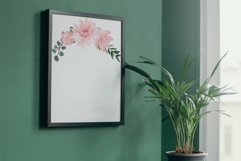 Blush floral watercolour bouquets invitation design template Product Image 5