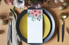 Blush floral watercolour bouquets invitation design template Product Image 8