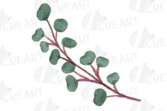 Blush watercolor floral wedding rose and greenery design. Product Image 2