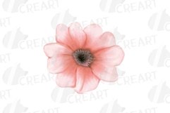 Blush watercolor floral wedding rose and greenery design. Product Image 5