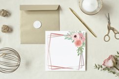 Blush pink wedding templates, flowers invitation bouquets. Product Image 11