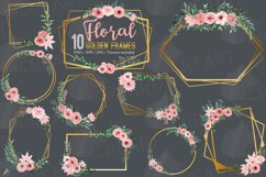 Blush rose and floral geo golden wedding frames graphic art. Product Image 15