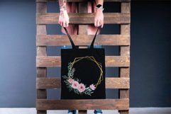 Blush rose and floral geo golden wedding frames graphic art. Product Image 7