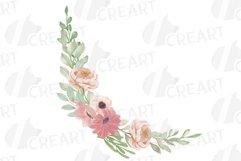 Blush pink floral invitation design bouquets. Pink flowers. Product Image 14