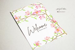 Watercolor Flowers, boho wreath clipart, hand painted 060 Product Image 11