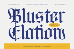 Bluster Elation - Stylish Blackletter Font Product Image 1