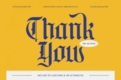 Bluster Elation - Stylish Blackletter Font Product Image 20