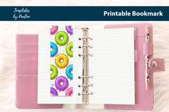 Cute Donut School Bookmark Printable, Print and Cut Product Image 3