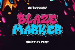 Blaze Marker|Urban Graffiti Font | Layered Product Image 1