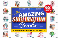 The Amazing Sublimation PNG Bundle,Sublimation PNG Design Product Image 1