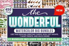 The Mega Wonderful Watercolor Bundle,Watercolor Clipart png Product Image 1