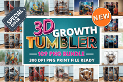 The Growth 3D Tumbler Wrap PNG Bundle, Tumbler Wrap Bundle Product Image 1