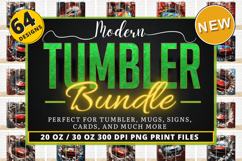 Modern Tumbler PNG Bundle, Tumbler Wrap Bundle,20oz Tumbler Product Image 1