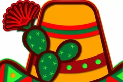 Layered mexican girl gnome mandala svg for cricut Product Image 3