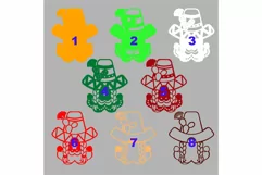 Layered mexican girl gnome mandala svg for cricut Product Image 2
