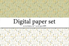 Wildflowers Aesthetics Digital Paper, Meadow Flowers Product Image 5