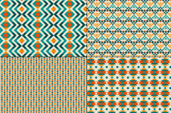 Orange Blue Southwestern Seamless Patterns Product Image 2