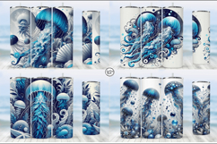 Ocean Tumbler Sublimation, 20 oz Tumbler Wrap Product Image 2