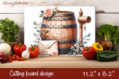 Flowers Cutting Board Design. Meadow Wildflowers Product Image 1