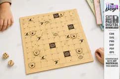 Snakes and Ladders Board Game Laser Cut | Kids Laser | CNC Product Image 1