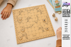 Snakes and Ladders Board Game Laser Cut | Kids Laser | CNC Product Image 1