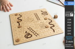 Board Games Laser Cut Bundle | Snakes and Ladders | CNC File Product Image 5