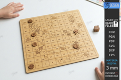 Board Games Laser Cut | Snakes and Ladders | Family Games Product Image 1