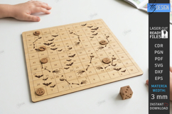 Board Games Laser Cut | Snakes and Ladders | Family Games Product Image 1