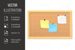 Corkboard with pushpins Product Image 1