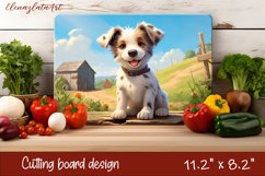 Cute Dog cutting board sublimation, Funny Dog sublimation Product Image 1