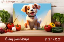 Cute Dog cutting board sublimation, Funny Dog sublimation Product Image 1