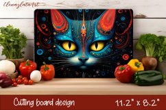 Cute cats Cutting Board Sublimation Design | Kitchen Product Image 1