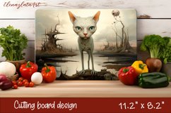 Cute cats Cutting Board Sublimation Design | Kitchen Product Image 1