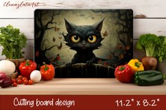 Cute cats Cutting Board Sublimation Design | Kitchen Product Image 1