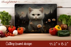 Cute cats Cutting Board Sublimation Design | Kitchen Product Image 1
